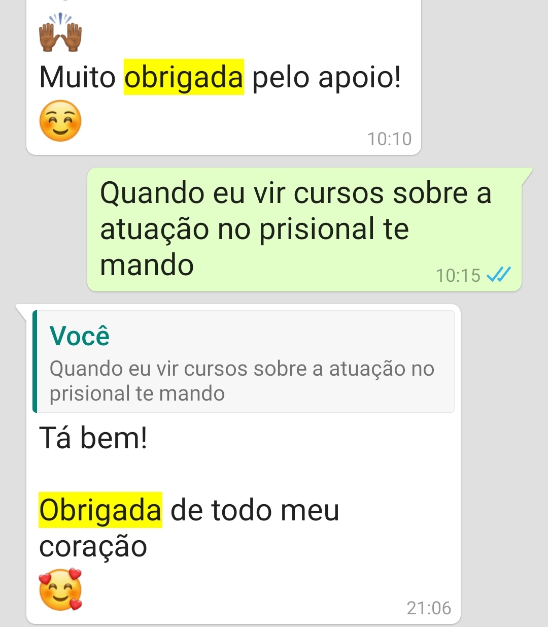 agradecimento